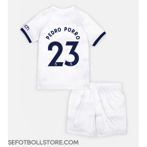 Tottenham Hotspur Pedro Porro #23 Replika babykläder Hemmaställ Barn 2023-24 Kortärmad (+ korta byxor)